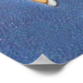 Retro Vintage Weihnachten Holliday Lady Poster (Ecke)