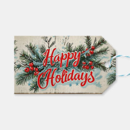 Retro Vintage Weihnachten: Mid Century Yuletide 2 Geschenkanhänger