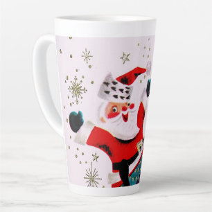 Retro Vintage Weihnachten Santa Ferien Milchtasse