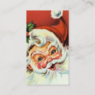 Retro-Vintage-Weihnachten-Santa-Grußkarte Visitenkarte