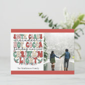 Retro Vintage Weihnachten und heißes Coco (Stehend Vorderseite)