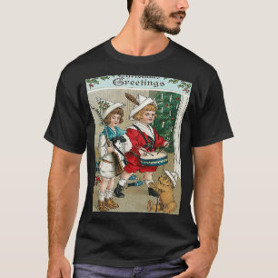 Retro-vintage Weihnachten vor Weihnachten Santa C T-Shirt