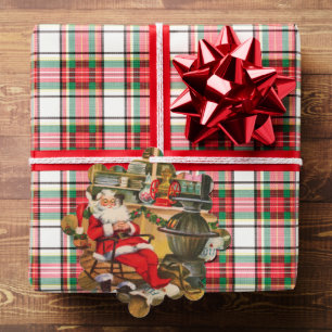 Retro Vintage Weihnachten Weihnachten hinzufügen Ornament Karte