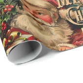 Retro Vintage Weihnachten: Weihnachten und Geschen Geschenkpapier (Rolleneckpunkt)