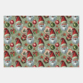 Retro Vintage Weihnachten Weihnachten und Heute Geschenkpapier Set (Vorderseite 2)