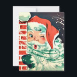 Retro Vintage Weihnachten Weihnachten Weihnachtsma<br><div class="desc">Retro Vintage Weihnachten Weihnachten Weihnachtskarte 1950.</div>