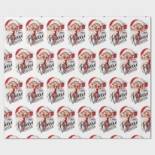 Retro Vintage Weihnachten Weihnachtsfeiertag Geschenkpapier (Flach)