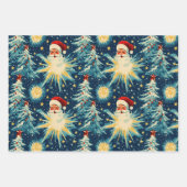 Retro Vintage Weihnachten: Weihnachtsfeiertage Geschenkpapier Set (Vorderseite 3)