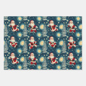 Retro Vintage Weihnachten: Weihnachtsfeiertage Geschenkpapier Set (Vorderseite)