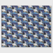 Retro Vintage Weihnachts-Dame Party Packung Geschenkpapier (Flach)