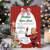 Retro-Vintage-Weihnachts-Open-House-Festtagsfeier
