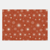 Retro Vintage Weihnachts-Schneebabys Geschenkpapier Set (Vorderseite 2)