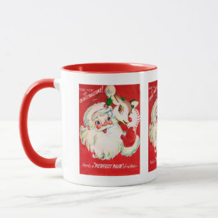 Retro Vintage Weihnachts-Weihnachtsmann-Tasse Tasse