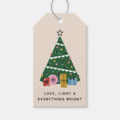 Retro-Vintage-Weihnachtsbaum-Geschenk-Anhänger Geschenkanhänger (Vorderseite)