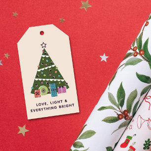 Retro Vintage Weihnachtsbaum Geschenke Geschenkanh Geschenkanhänger