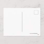 Retro Vintage Weihnachtsbaum Postkarte (Rückseite)