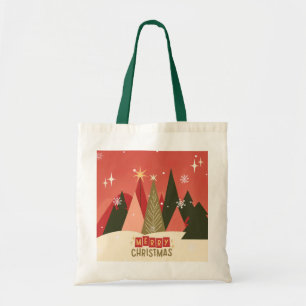 Retro-/Vintage-Weihnachtsbaum Tragetasche
