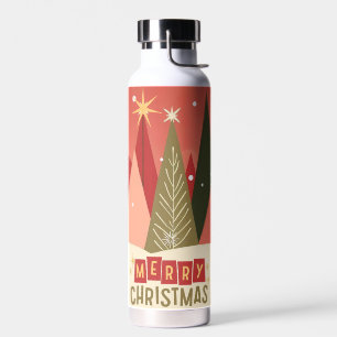 Retro-/Vintage-Weihnachtsbaum Trinkflasche
