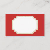 Retro Vintage Weihnachtsbirnen addieren Visitenkarte (Rückseite)