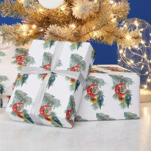 Retro Vintage Weihnachtsbirnen Kachel Muster Geschenkpapier