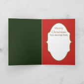 Retro Vintage Weihnachtsbrillen mit Textkarte Feiertagskarte (Innenseite)