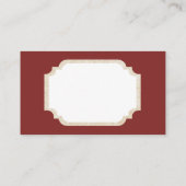 Retro Vintage Weihnachtsdame addieren Visitenkarte (Rückseite)