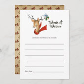 Retro Vintage Weihnachtsdusche Mama Beratung Hinweiskarte (Vorne/Hinten)