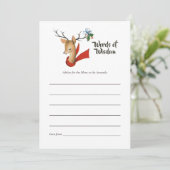 Retro Vintage Weihnachtsdusche Mama Beratung Hinweiskarte (Stehend Vorderseite)