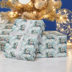 retro vintage Weihnachtsengel Feiertag Geschenkpapier