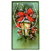 Retro Vintage Weihnachtsfeier Kleine Geschenktüte (Rückseite)