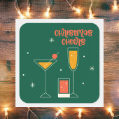 Retro Vintage Weihnachtsfest-Cheers Geschenkanhänger