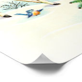 Retro Vintage Weihnachtsfest Poster (Ecke)