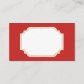 Retro Vintage Weihnachtsglocken addieren Visitenkarte (Rückseite)