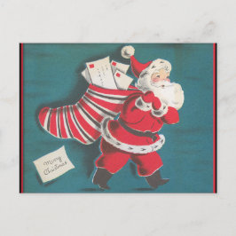 Retro Vintage Weihnachtskarte Feiertagspostkarte