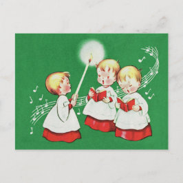 Retro Vintage Weihnachtskarte Feiertagspostkarte
