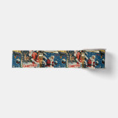 Retro-Vintage-Weihnachtskarten-Collage Ripsband (Vorderseite)