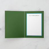 Retro Vintage Weihnachtskatzenliebhaber Stimmung Karte (Innenseite)