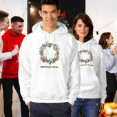 Retro Vintage Weihnachtskreide Familienname Custom Hoodie