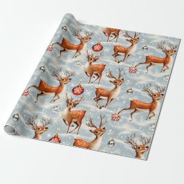 Retro Vintage Weihnachtsmann 3 Umschlagpapier Geschenkpapier