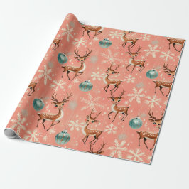 Retro Vintage Weihnachtsmann II Wrapping Paper Geschenkpapier