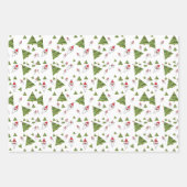 Retro Vintage Weihnachtsmann Weihnachtsmann Geschenkpapier Set (Vorderseite 2)