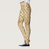 Retro Vintage Weihnachtsmuster Leggings (Links)