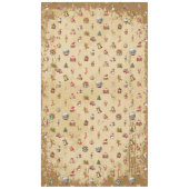 Retro Vintage Weihnachtsmuster Tischdecke (Vorderseite)