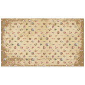 Retro Vintage Weihnachtsmuster Tischdecke (Vorderseite (Horizontal))