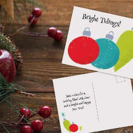 Retro Vintage Weihnachtsschmuck anpassbar Feiertagspostkarte