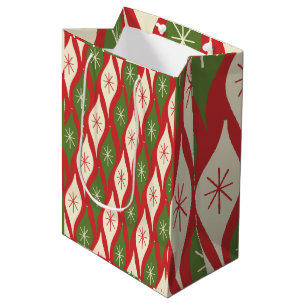 Retro Vintage Weihnachtsschmuck aus dem Mittelalte Mittlere Geschenktüte