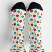 Retro Vintage Weihnachtsschmuck Gemustert Socken (Oben)