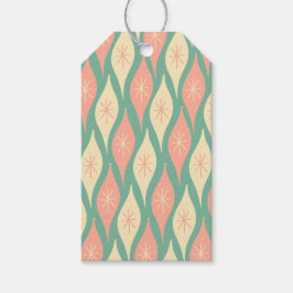 Retro Vintage Weihnachtsschmuck Muster Rosa Geschenkanhänger