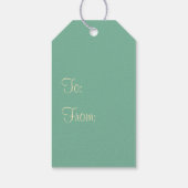 Retro Vintage Weihnachtsschmuck Muster Rosa Geschenkanhänger (Rückseite)