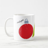 Retro Vintage Weihnachtsschmuck Personalisiert Kaffeetasse (Links)